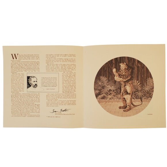 VTG Collector Plate "If I Were King" Wizard of Oz. Knowles China Co. 1978 - Picture 5 of 6